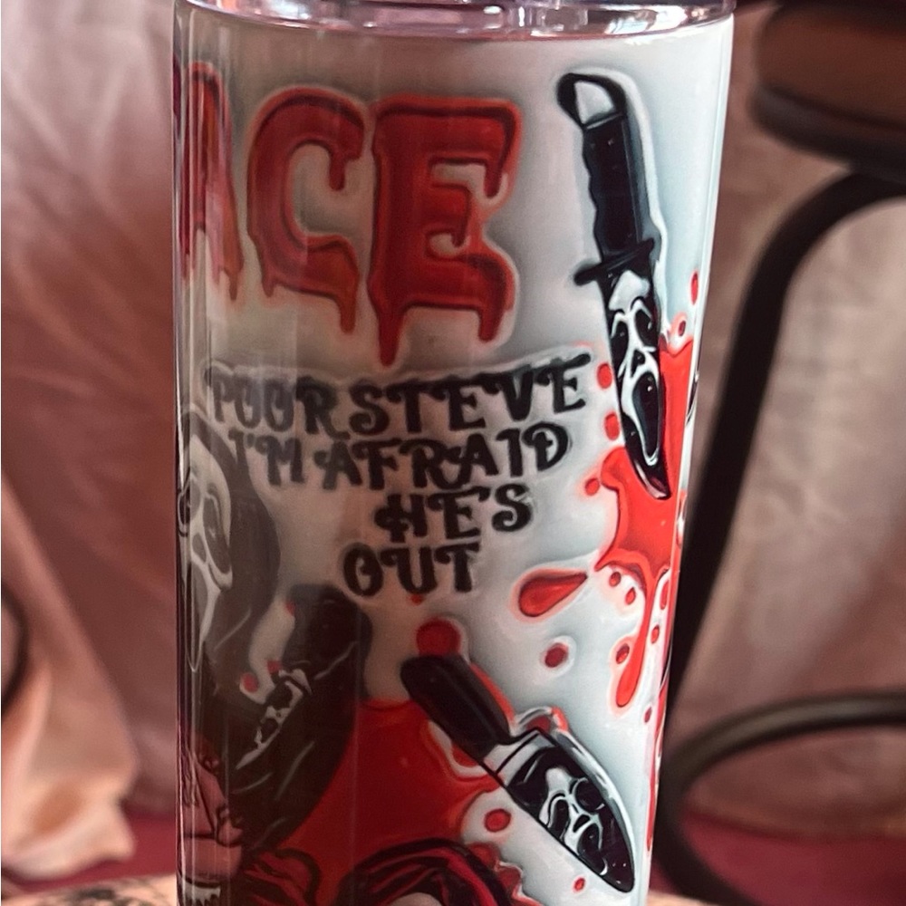 Scary face 3D Tumbler